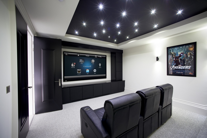 Stadium seating home online theater